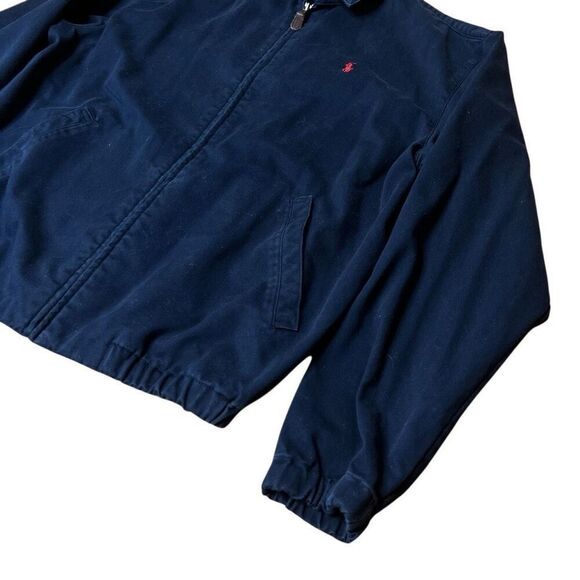 Vintage VTG 90s Polo Bayport Poplin Navy Blue Jacket Small - Picture 4 of 9